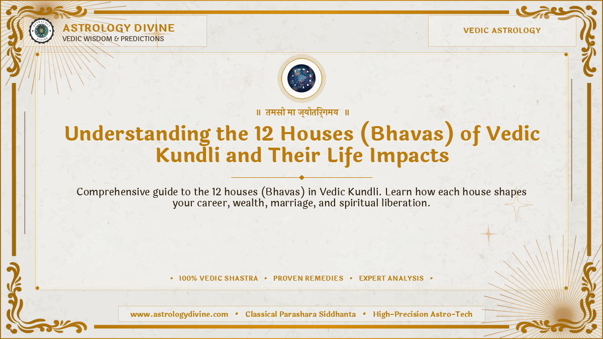 Understanding the 12 Houses (Bhavas) of Vedic Kundli and Their Life Impacts