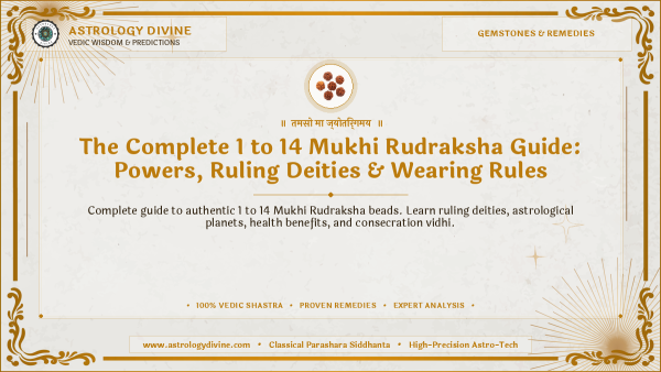 The Complete 1 to 14 Mukhi Rudraksha Guide: Powers, Ruling Deities & Wearing Rules