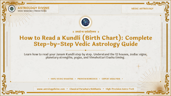 How to Read a Kundli (Birth Chart): Complete Step-by-Step Vedic Astrology Guide