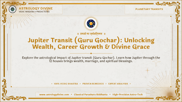 Jupiter Transit (Guru Gochar): Unlocking Wealth, Career Growth & Divine Grace