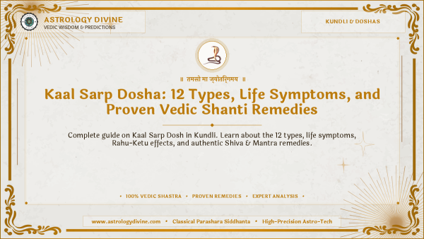 Kaal Sarp Dosha: 12 Types, Life Symptoms, and Proven Vedic Shanti Remedies