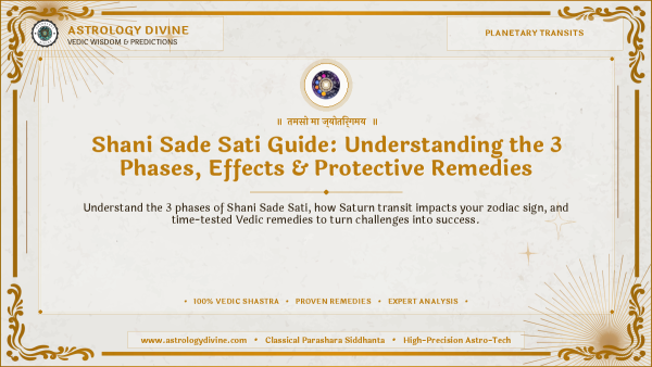 Shani Sade Sati Guide: Understanding the 3 Phases, Effects & Protective Remedies