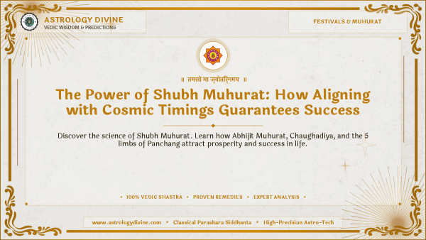 The Power of Shubh Muhurat: How Aligning with Cosmic Timings Guarantees Success