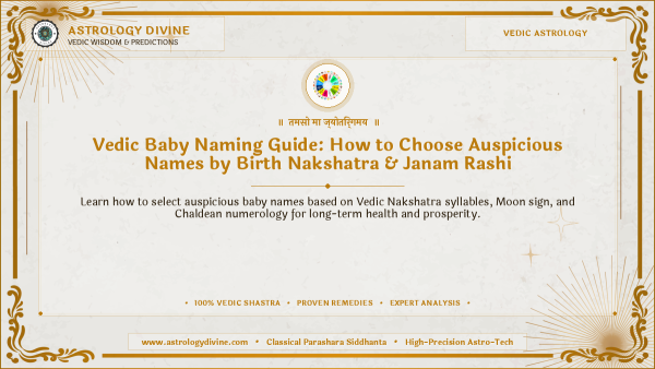 Vedic Baby Naming Guide: How to Choose Auspicious Names by Birth Nakshatra & Janam Rashi